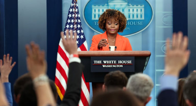 Press Secretary Karine Jean-Pierre Holds Daily Briefing At The White House