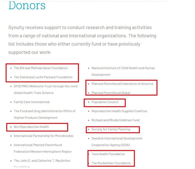 Image: Gynuity Health Foundation funded by Gates Foundation Packard Ibis Tara Health Planned Parenthood