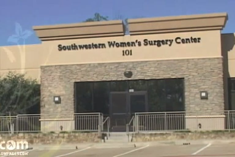Southwestern Women's Options late-term abortion facility Dallas.
