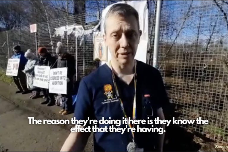 glasgow radiologist prayer vigil protest