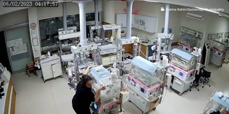 NICU Turkey earthquake screenshot