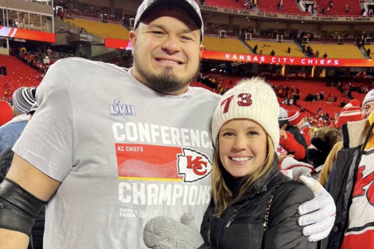 KC Chiefs player pregnant wife
