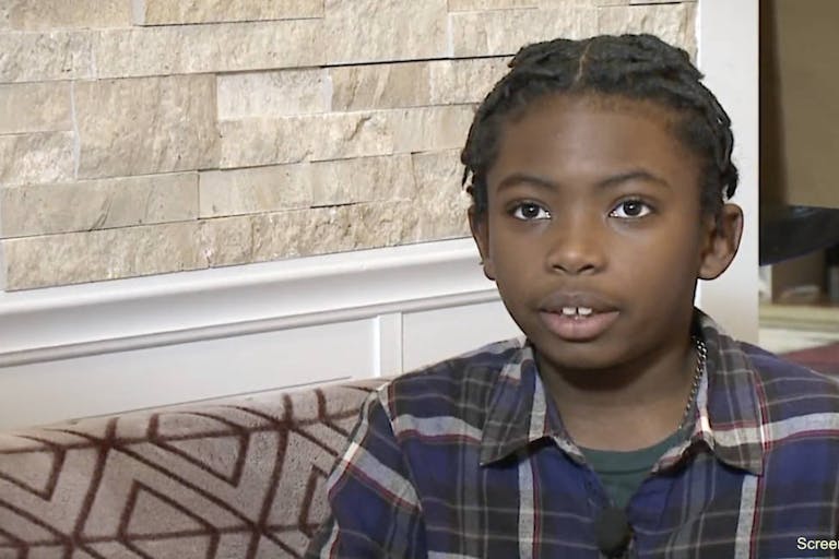 malone 8 year old deilvered baby brother