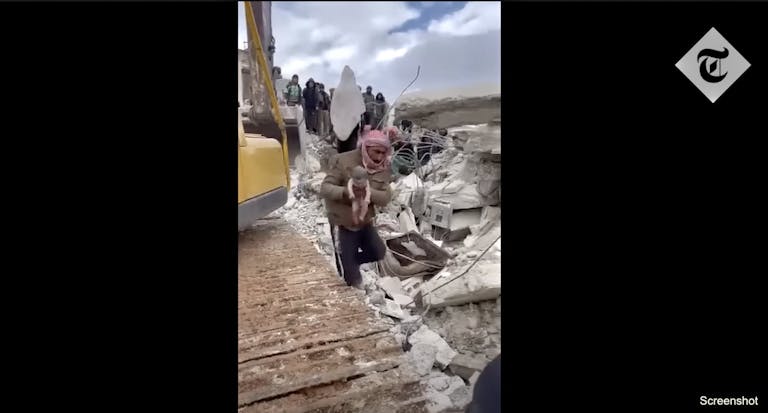 baby rescued syrian earthquake telegraph