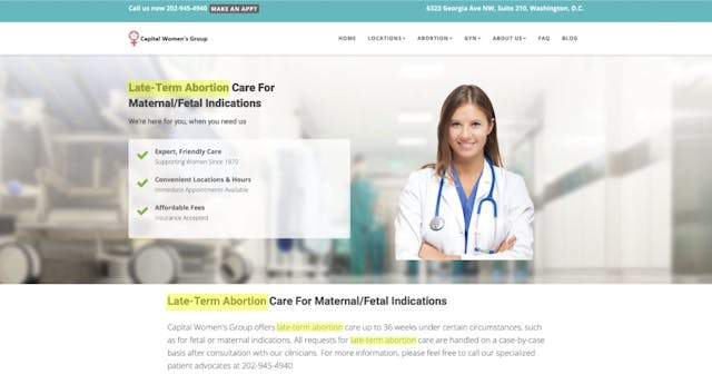 Screenshot: Capital Women’s Group