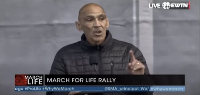 Coach Tony Dungy (Screenshot EWTN) March for Life 2023 speakers celebrate Roe’s end, call for Americans to keep fighting for life image