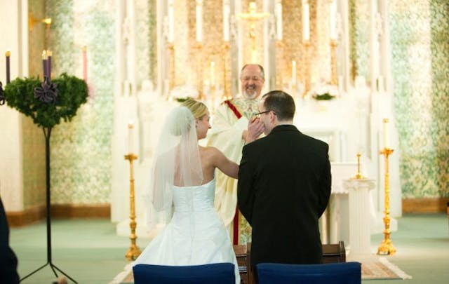 Gerber and his wife at their wedding. ©Dennis Gerber adoption