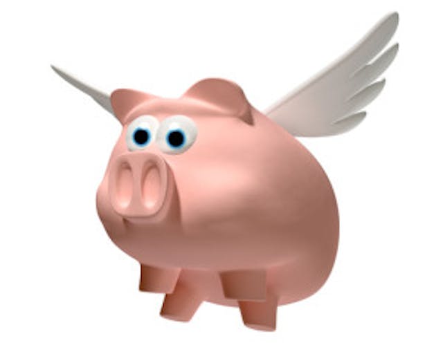 Right after this happens… Pig Flying