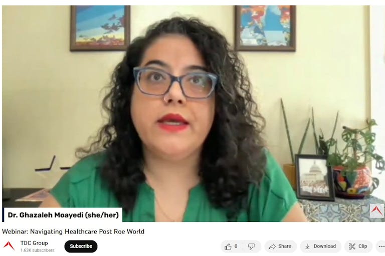 Image: Abortionist Ghazaleh Moayedi on post-Roe 'Let this moment radicalize you'