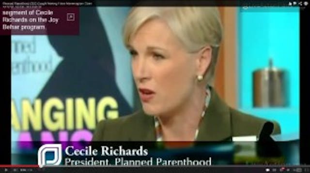 Cecile Richards, President of Planned Parenthood, lied about providing mammograms. Cecile Richards, President of Planned Parenthood, lied about providing mammograms.
