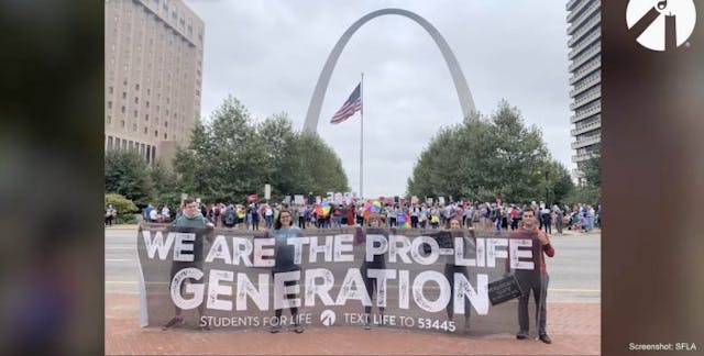 Screenshot: Students for Life of America pro-life