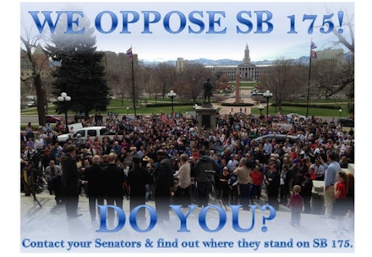 prayer vigil, colorado, sb175