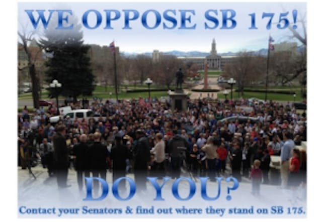 A photo from Colorado Family Action, taken at yesterday's prayer vigil on the Capitol steps in Denver.