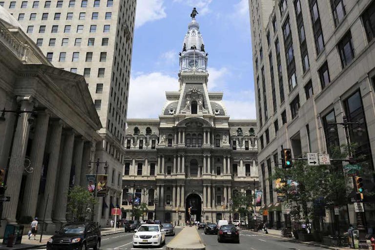 View of City Hall from Market street