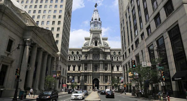View of City Hall from Market street