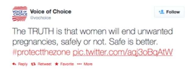 tweet from voice of choice