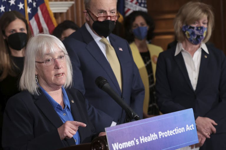 Schumer And Senate Democrats Hold News Conference On Abortion Rights Legislation