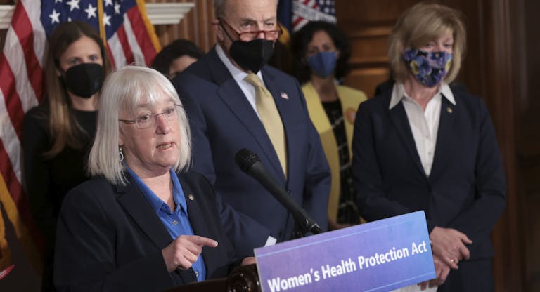 Schumer And Senate Democrats Hold News Conference On Abortion Rights Legislation