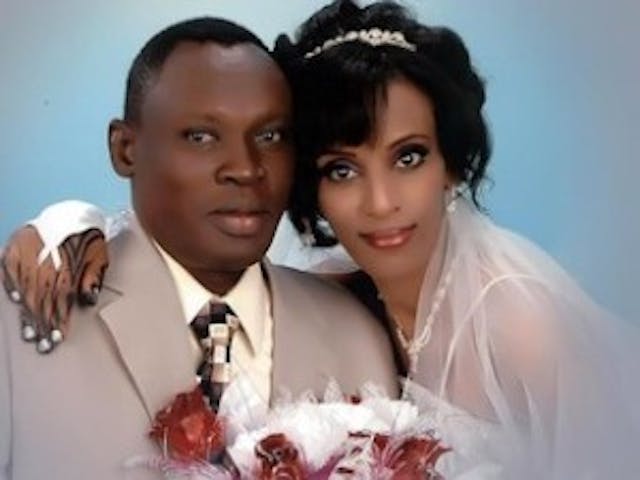 Wedding photo of Meriam Ibrahim and Daniel Wani. meriam-yehya-ibrahim