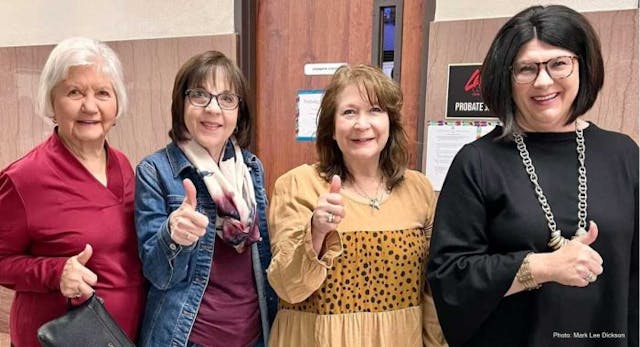 Members of Lea County Right To Life pose for a celebratory “thumbs-up” picture after the historic vote. (Photo: Mark Lee Dickson)