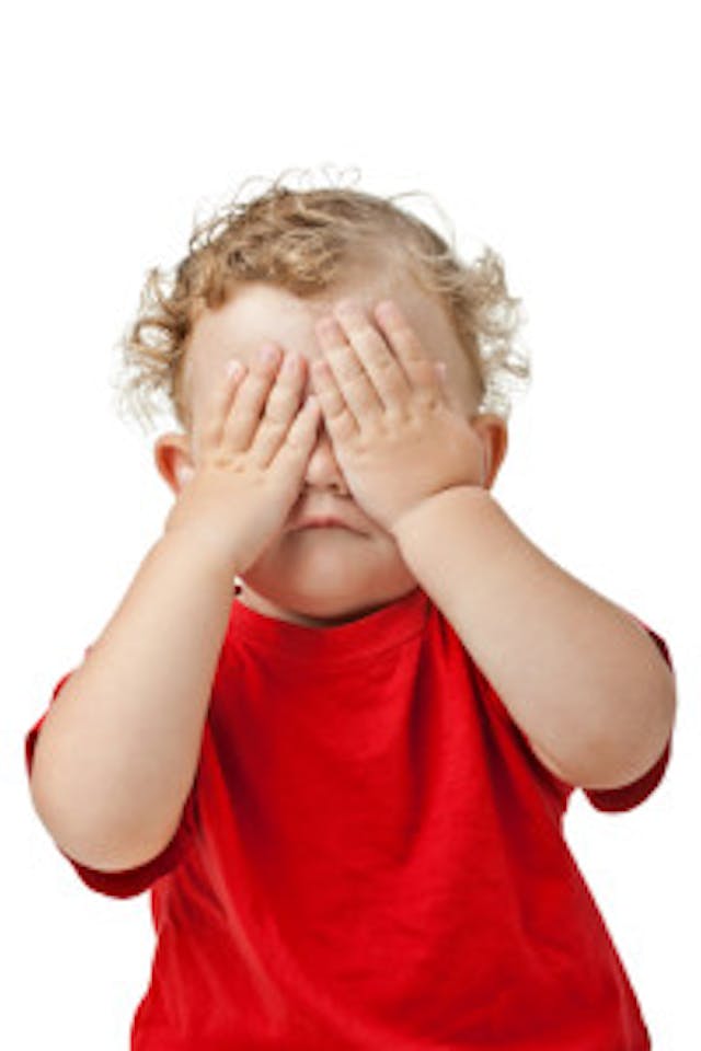 Peek-a-boo! I see goo! Peek-a-boo! I see goo!