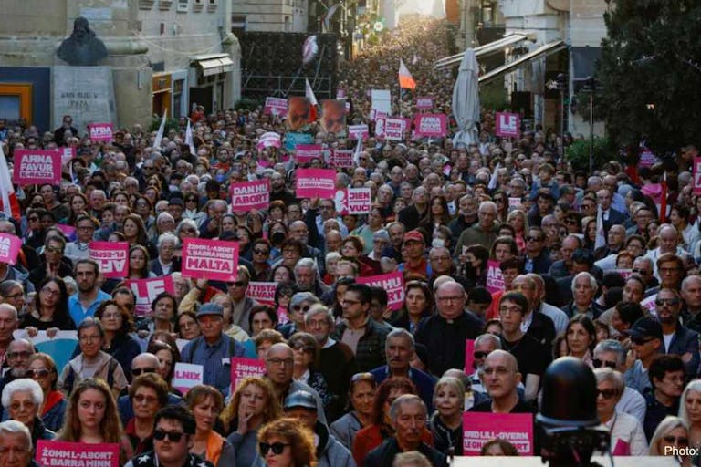 malta protest twitter reuters