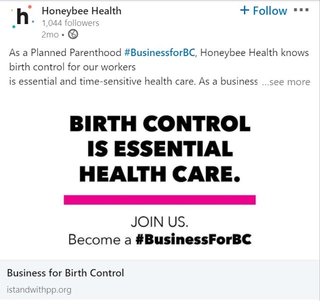 HoneyBee Health pharmacy which ships abortion pill associated with Planned Parenthood Image: HoneyBee Health pharmacy which ships abortion pill associated with Planned Parenthood
