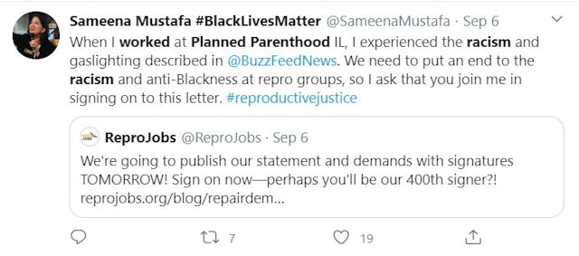 Image: Planned Parenthood former staffer confirms PP is racist on Twitter
