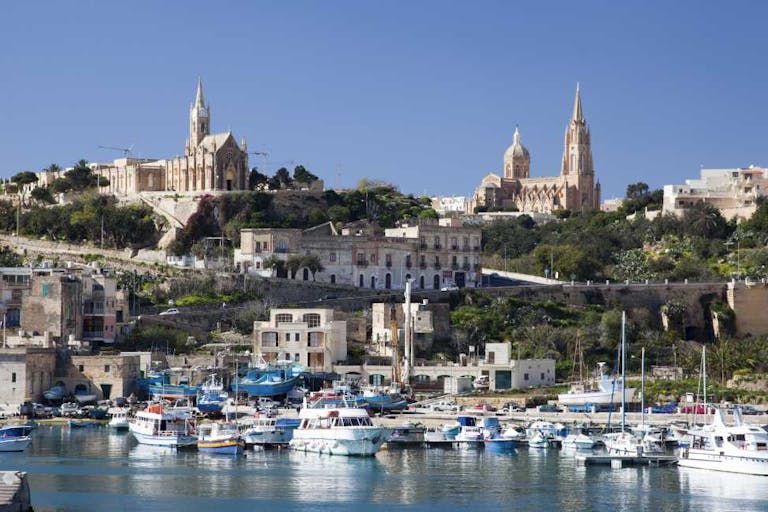 Mgarr harbor, Gozo island, Malta
