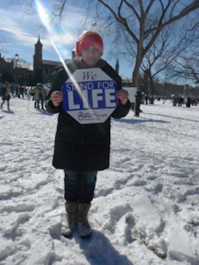Laura at her first March for Life this past January. 020