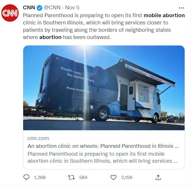 Planned Parenthood mobile abortion van (Image: Twitter) Image: Planned Parenthood mobile abortion van (Image: Twitter)