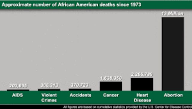 graph of african american abortion numbers