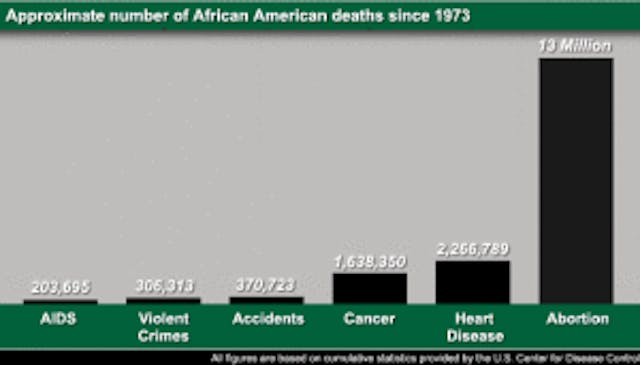 graph of african american abortion numbers