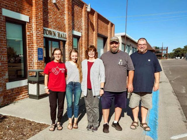 Sanctuary Cities for the Unborn ambassadors take a picture with Hershey Initiative Leaders in Hershey, Nebraska. (Photo: Mark Lee Dickson)