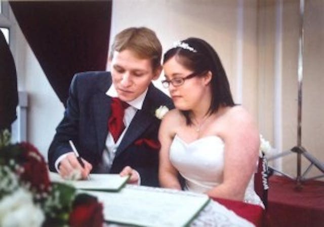 Dawkins says his morality is based on increasing happiness and reducing suffering. Read the happy story of Kate Owens, a bride with Down syndrome. Dawkins says his morality is based on increasing happiness and reducing suffering. Read the happy story of Kate Owens, a bride with Down's.