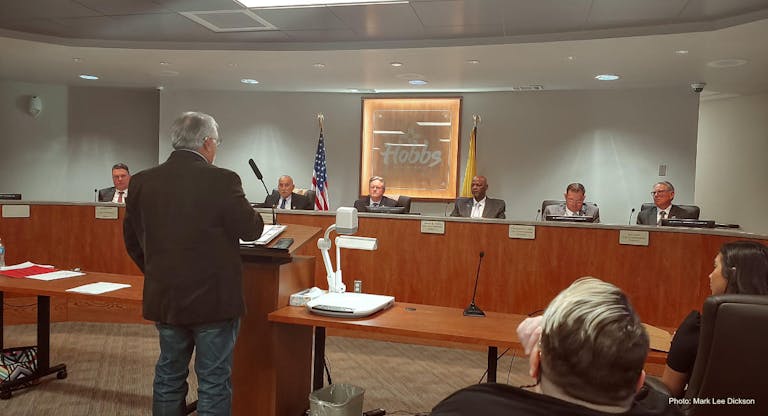 senator gallegos testifies Hobbs committee