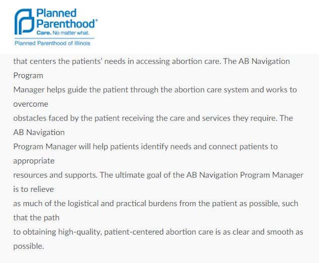 From the lever.co Planned Parenthood job listing From the lever.co Planned Parenthood job listing