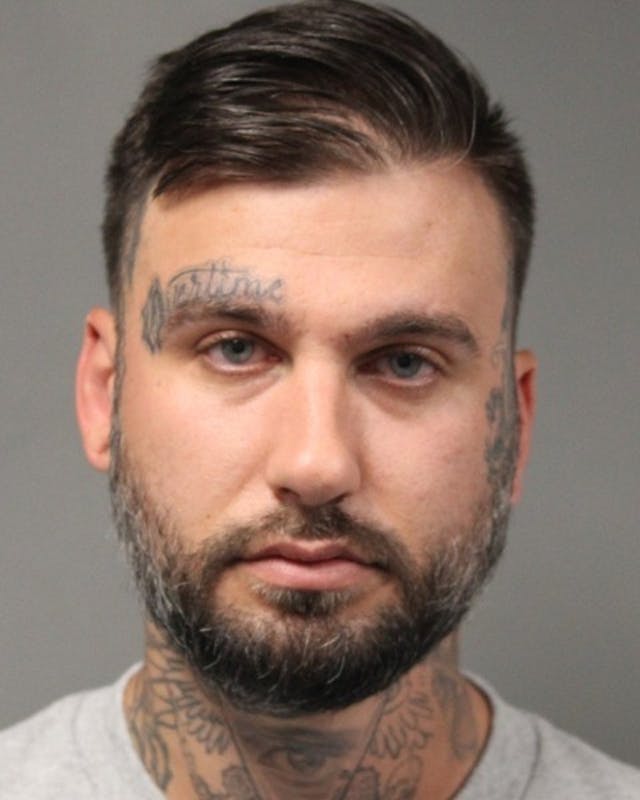 Jerome Aniska mugshot. Aniska threated pro-lifers outside Planned Parenthood (Image: Dover PD) Image: Jerome Aniska Mug threated pro-lifers outside Planned Parenthood (Image: Dover PD)