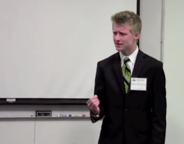 Matthew, giving his speech for the speech and debate league. Screen Shot 2014-09-29 at 2.24.34 PM