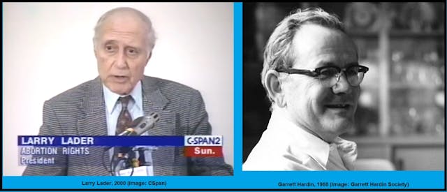 Larry Lader and Garrett Hardin, two of NARAL’s founders Image: Larry Lader and Garrett Hardin NARAL founders