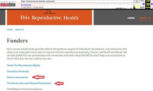 Image: Ibis Reproductive Health funded by Danco and Packard Jan 2020 (Image: WBM)