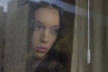 abortion pill, sad woman