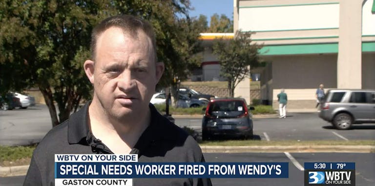 wendys down syndrome fired