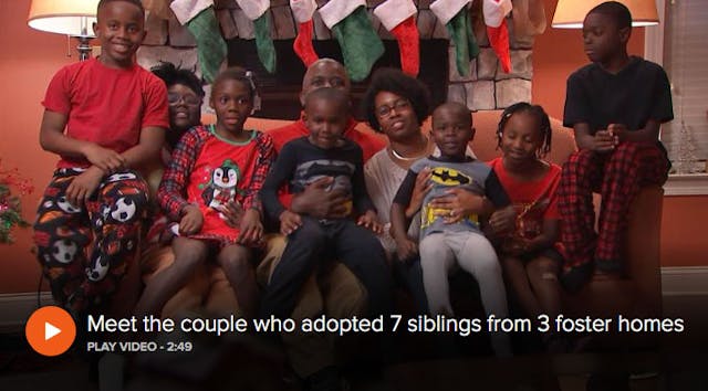 Christmas miracle: Couple adopts 7 siblings separated from 3 foster homes image