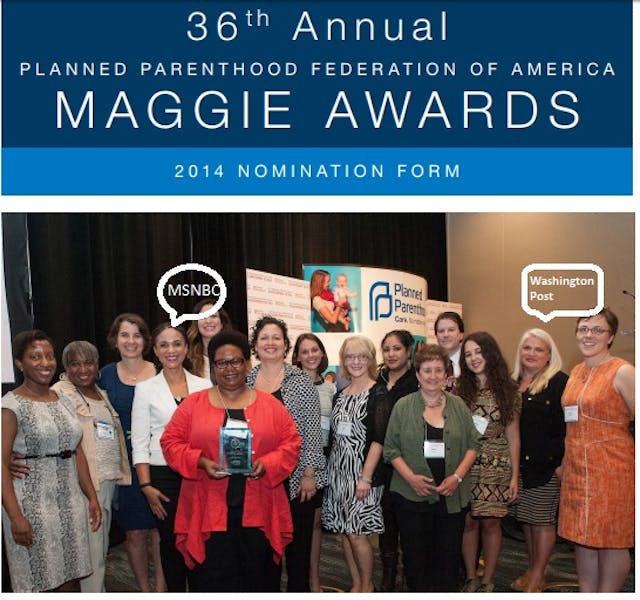Planned Parenthood awards journalists who ignore their sexual abuse scandals image