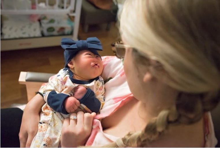 Blakely and her mother who refused abortion