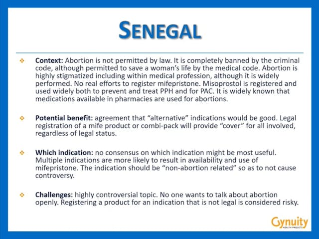 Increasing access to abortion under other indications non abortion related (Gynuity HP webinar slide) Image: Increasing access to abortion under other indications non abortion related (Gynuity HP webinar slide)