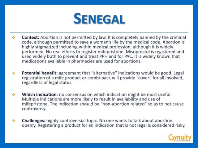 Image: Increasing access to abortion under other indications non abortion related (Gynuity HP webinar slide)
