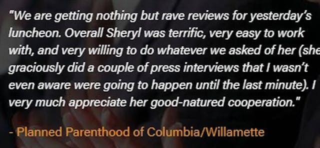 Sheryl WuDunn keynote for Planned Parenthood Planned Parenthood awards journalists who ignore their sexual abuse scandals image