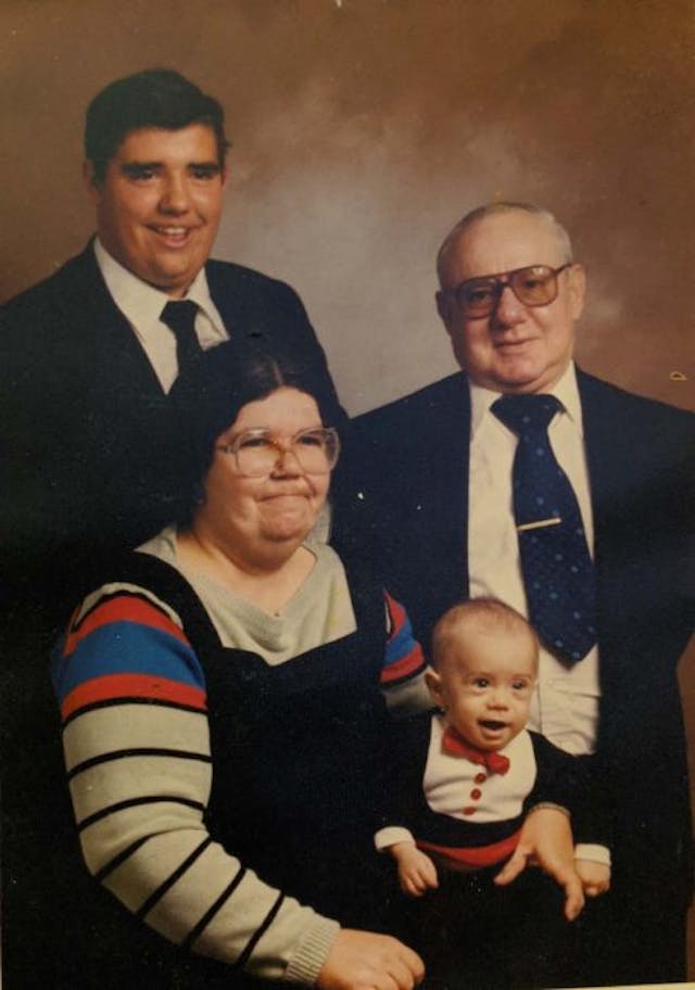Abraham as a baby with his parents and brother Abraham as a baby with his parents and brother